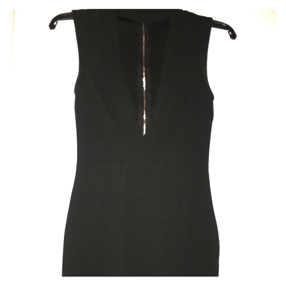 Lovely Choker Plunge V-Neck Party Mini Dress